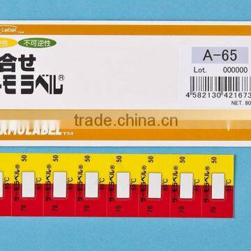 Temperature recording sticker for electric connection/Irreversible and Reversible/Waterproof