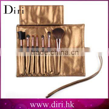 7pcs goat hair cosmetic brushes makeup kit