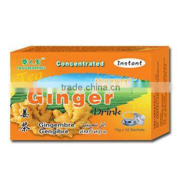 Natural health herbal tea/Instant granulated ginger tea with honey