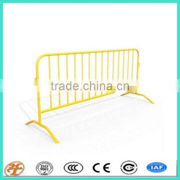 Power coated 1.1x2.5m removable road crowd control barricades for sale