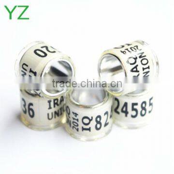 2015 Colorful aluminium plastic pigeon bands