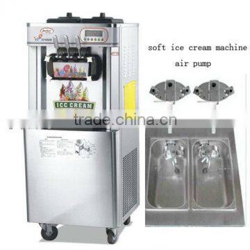 big capacity soft ice cream machine air pump