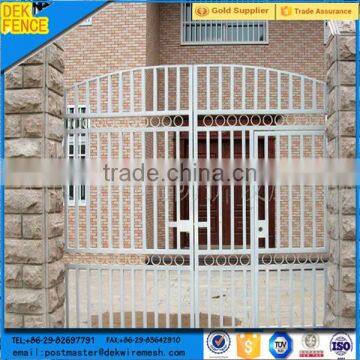 Plain solid wrought beautiful metal iron gate fence
