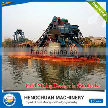 Gold dredger /placer gold dredger for sale