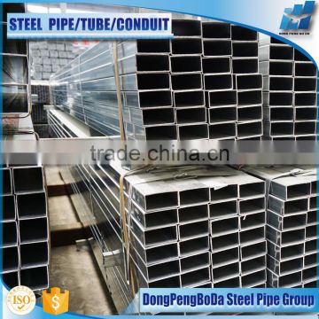 50*70*2.5mm HOT dipped galvanized steel pipe GI square steel pipe