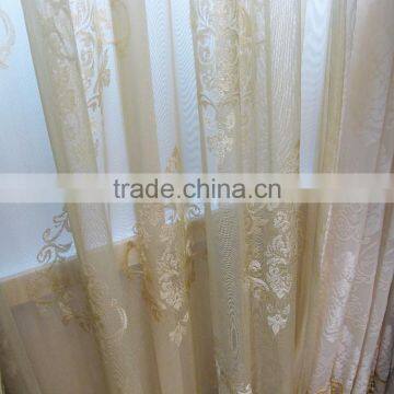 French Palace Style Polyester New Fancy High Quality Embroidery Window Curtains Embroidered Organza Fabric photo-5