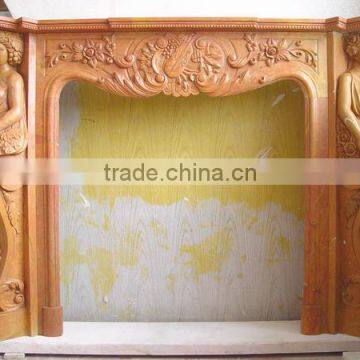Western Style Carving Marble Fireplace photo-3