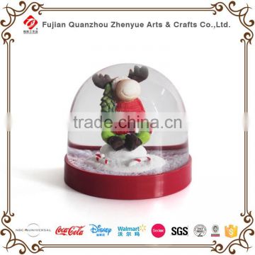 2016 clear plastic snow globe