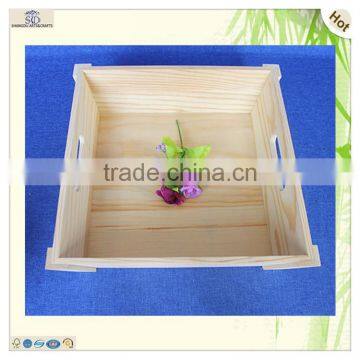 Delicate Cutlery Funnel Pine Wood Coffee Tea Tray photo-2