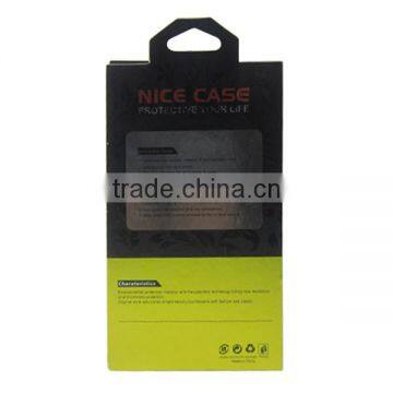 Black Green Cardboard Phone Case Packaging Box, PVC Window Retail Paper Packaging for IPhone photo-3