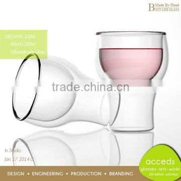 Promotional Custom Creative Cheap Double Wall Soda Glasses