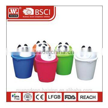 HaiXing interesting panda pattern garbage bin 8L