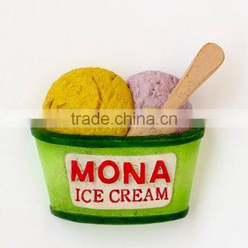 Home Decoration Colorful Ice Cream Shaped 3D Resin Fridge Magnet photo-2