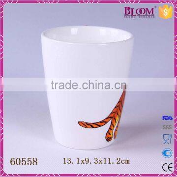 Personalized Tiger Desgin Custom Porcelain Mug photo-4
