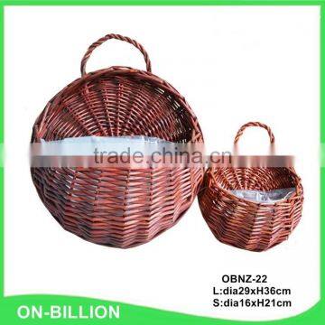 Wicker Material Indoor Hanging Plant Basket photo-5