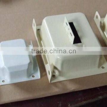 FQ-C101 Ningbo Fuqiang metal end bells, metal cover for transformer, transformer accessory for EI-66, EI-75, EI-96, EI-120