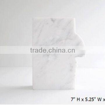 Office Display Wholesale Carrara Marble Bookends Abstract Sculpture Bookends Contemporary photo-2