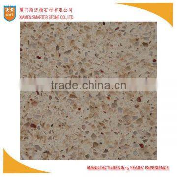 Artificial Quartz Stone with Red Spot Slab for Sale