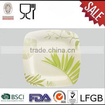 Square shape melamine dinner plate melamine wholesale plate