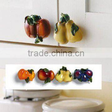 Set Of 4 Fruit Cabinet Knobs Drawer Pulls