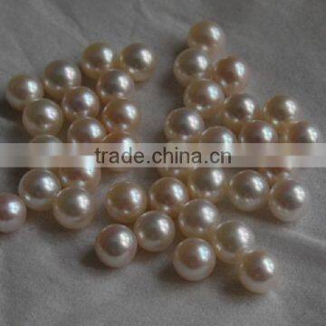7-8mm White Round Freshwater Pearls