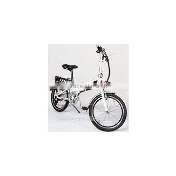 20 Inch Mini Folding Electric Bike Consealed Lithium Battery Ebike With Disc Brake White Color photo-5