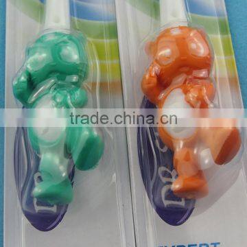 Kid Toothbrush Bring Suckers Plastic Handle Soft Bristles Toothbrush photo-3