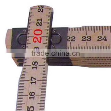 2 Meters Englisth Wood Ruler Red End