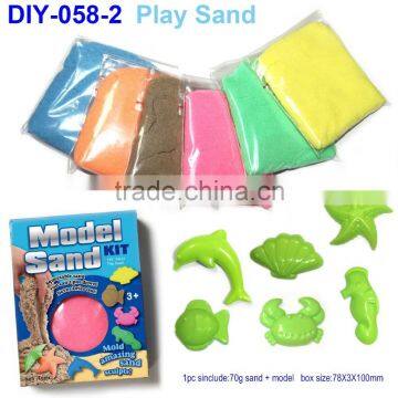 DIY Educational Colorful Moving Magic Play Sand With Tools and Molds for Kids photo-2