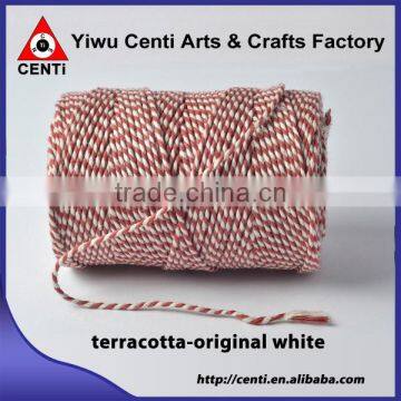 High Quality Double Colour Original Cotton Gift Packing Rope Bakers Twine photo-6