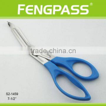 S2-1459 7-1/2" 2CR13 Stainless Steel PP Plastic Handle Surgical / Medical Bandage Scissors