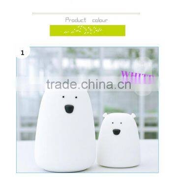 Fancy Animal Usb Kids Mini Portable Touch Sensor Rechargeable Cute Bear Silicone Led Small Night Light