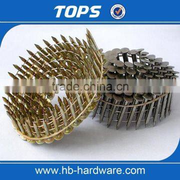 Yellow Zinc Galvanized Coiled Roofing Nails photo-5