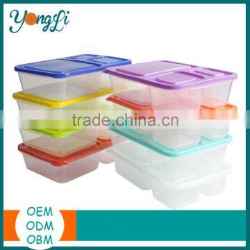 BPA Free 3 Compartment Plastic Leakproof Food Container photo-4
