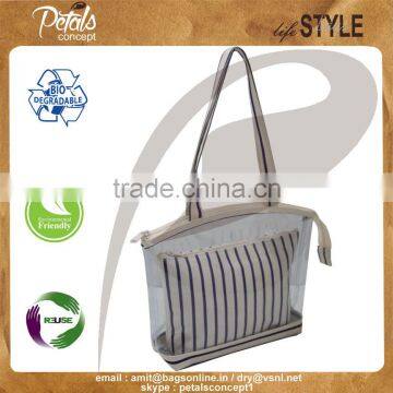 Canvas See Through Purse From Petals Concept photo-2
