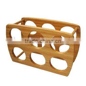 bamboo wine rack