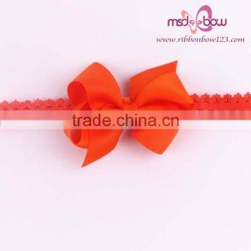 Colorful Baby Girls Newborn Elastic Satin Ribbon Headbands photo-2