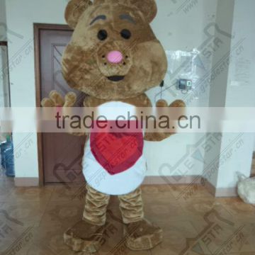 red heart bear mascot costumes