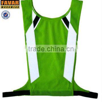 china reflective outdoor sport safety mesh vest for men