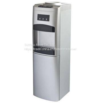 Arc front panel floor standing water dispenser, hot & cold water dispenser with cabinet, push button faucet