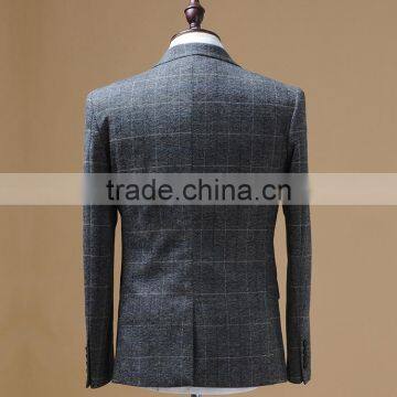 2016 Latest Design 3 Piece Suit With Notch Lapel Two Placket Buttons Flap China Supplier photo-2