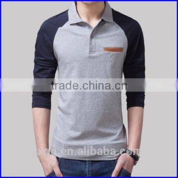 High Quality Cotton Polyester Brand Polo Men Shirts Long Sleeve Unifrom Polo Shirt photo-3