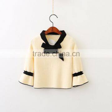 Fashion Autumn Pullover Girls Sweater With Flare Sleeve photo-3