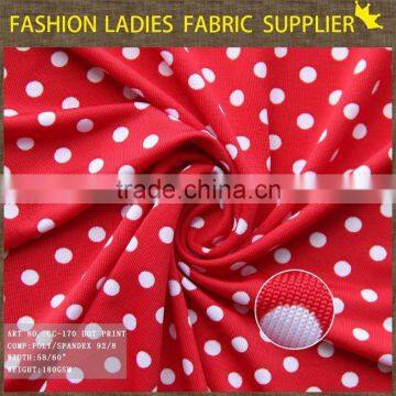 Hot Sales Summer Dot Print Fabric Wholesale Poly Spadenx Print Fabric of Shaoxing Textile photo-2