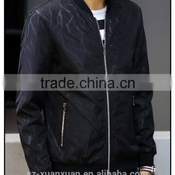 SZXX Wholesale Customized Fashion Black Coat Mens Jacket For Mens photo-2