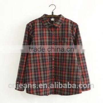 GZY Girl and Lady Shirt Lovely Shirt Wholesale Plaid Flannel Shirt photo-2
