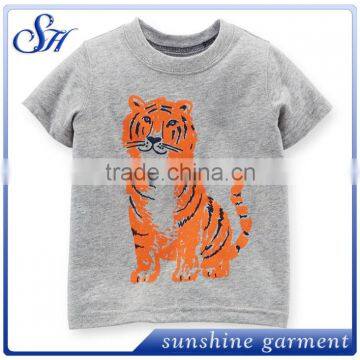 Wholesale o-neck kid T shirt, Wholesale Clothing T-shirt Printing tiger