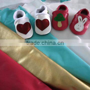New Design Red Football Decoration Sheepskin Infant Leather Shoes photo-5