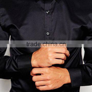 Classic Formal Slim Fit Black Shirt for Men photo-3