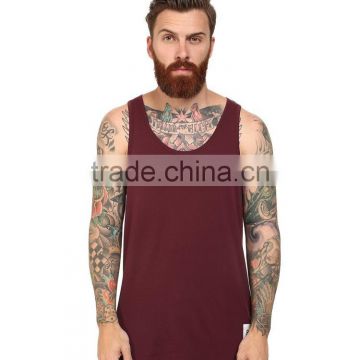 Mens plain 92% nylon 8% spandex tank tops wholesale